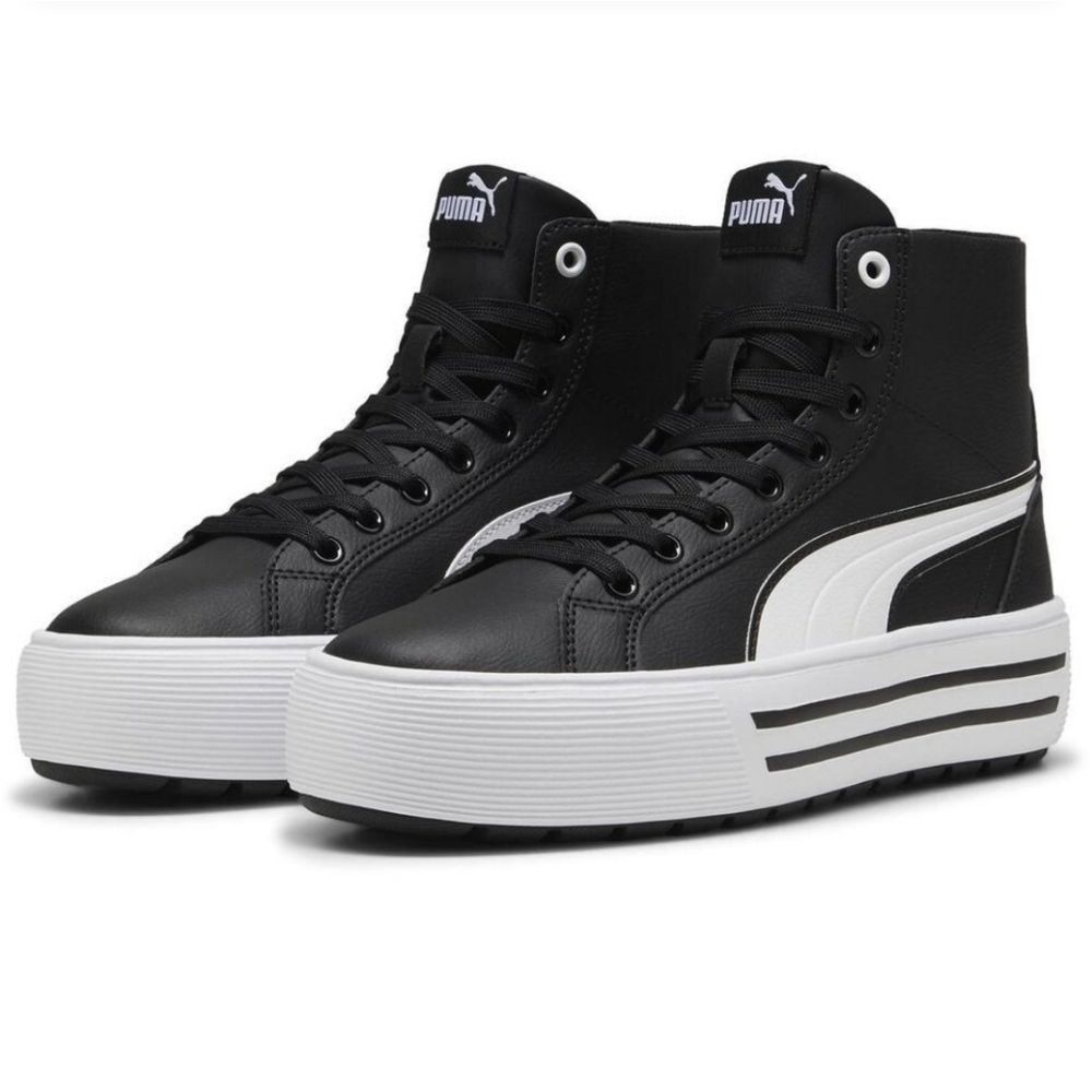Puma Kaia 2.0 Mid Sneaker- Black/White